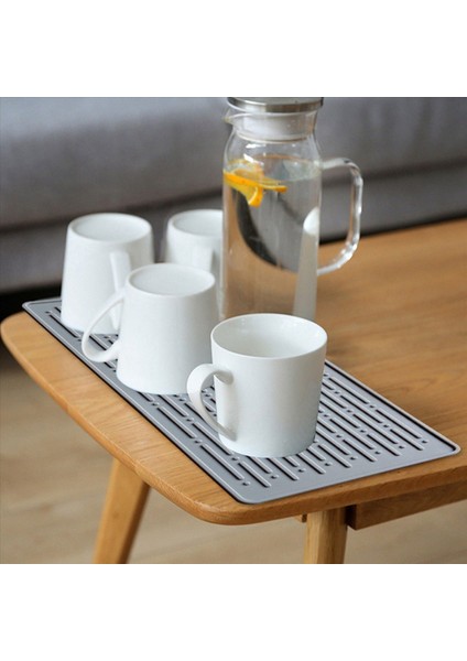 2x Silikon Yemek Kurutma Mat Tahliye Yastığı Su Filtre Masası Placemat Mutfak Isıya Dayanıklı Koruma Dayanıklı B (Yurt Dışından) fırsatları