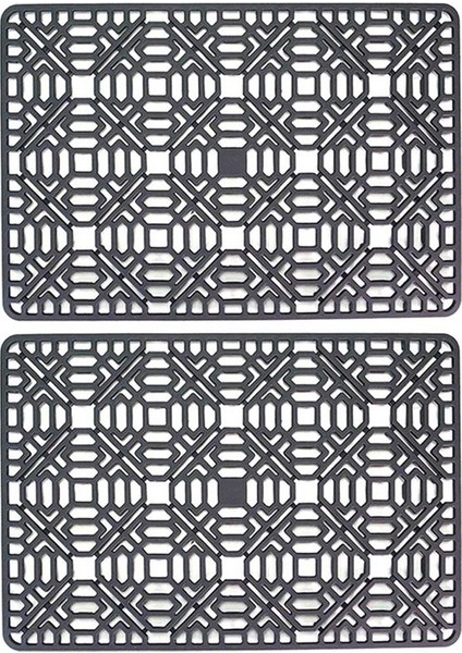 2x Lavabo Mat Mutfak Lavabo Koruyucusu Alt Paslanmaz Çelik Veya Porselen Kase Lavabosu Silikon Gri Slip Olmayan Isı (Yurt Dışından) fiyatları