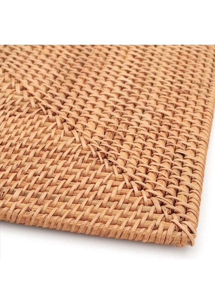 2x Masa Paspasları Kaymaz Rattan Placemats Yemek Masası Isıya Dayanıklı Dokuma Placemats Isıya Dayanıklı Paspaslar Yemek Masası Için (Yurt Dışından)