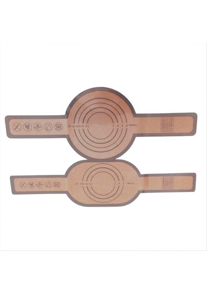 Yalıtım Pad Yuvarlak Dip ve Oval Alt Seti Uzun Sap Ped Anti-Ölçeklendirme Kolaylığı Kolay Ekmek Transfer Pedi B (Yurt Dışından)