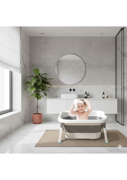 Katlanabilir Termometreli Bebek Küveti, Taşınabilir Küvet