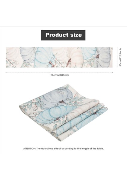 Sonbahar Okaliptüs Bırakan Kabak Masa Koşucu Sonbahar Şükran Günü Mutfak Yemek Masa Dekorasyonu Iç Mekan A Için (Yurt Dışından) indirimleri