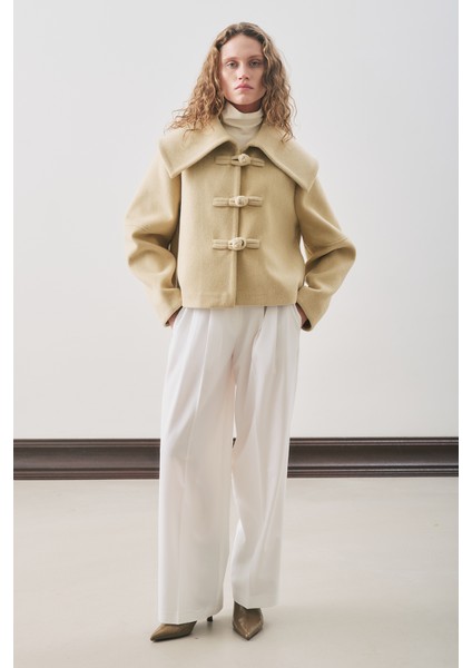Classıc Pileli Pantolon Ekru fiyatları