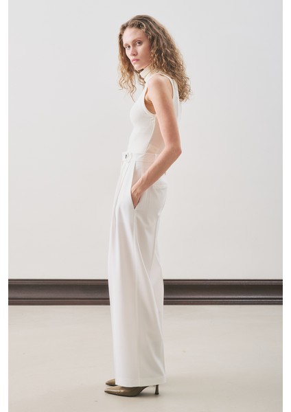 Classıc Pileli Pantolon Ekru indirimleri