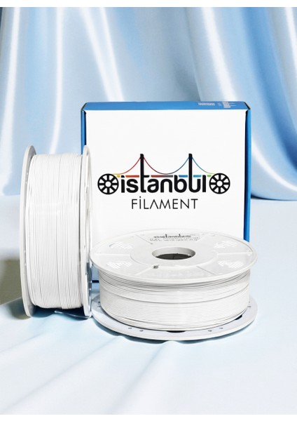 Istanbul Filament 3D Baskı Petg Filament Beyaz 1 kg Ø 1,75MM ± 0,05 mm Bambu Lab Uyumlu