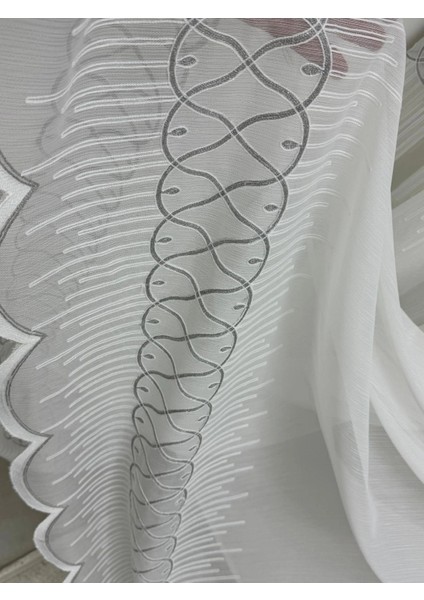 Nivemeshome V-105 Marina Gümüş 1/3 Bambu Tül Perde fırsatları