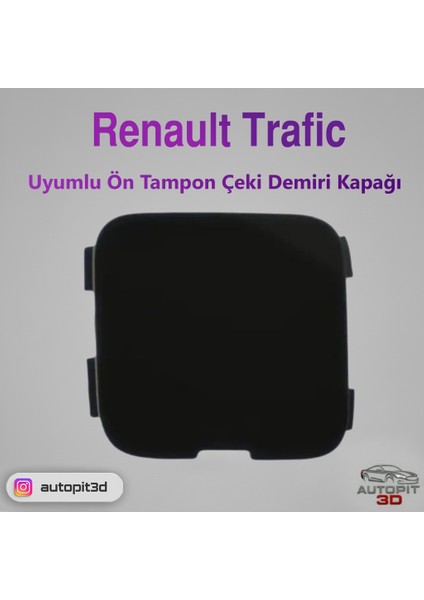 Renault Trafic Uyumlu Ön Tampon Çeki Demiri Kapağı