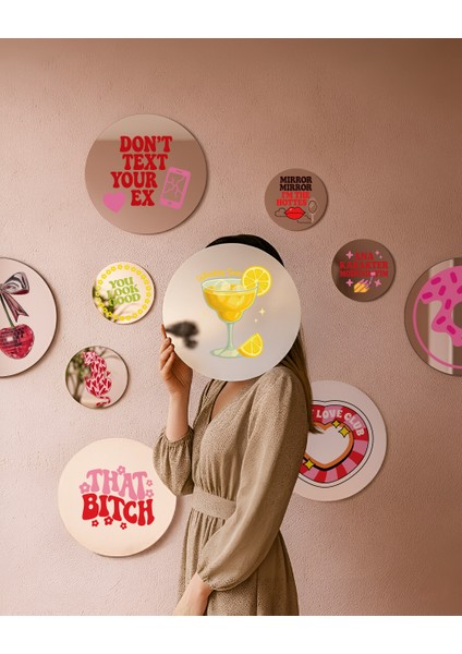 Mood Ayna Sour - Tasarım Ayna, Pinterest Dekoru, Dekoratif Baskılı Ayna, Yazılı Ayna fiyatları