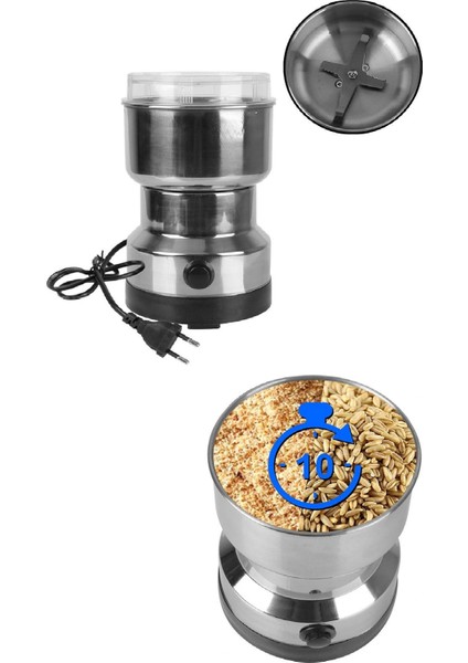 4 Bıçaklı Elektrikli Öğütücü Blender Kahve Fındık Baharat Tahıl Biber Değirmeni fırsatları
