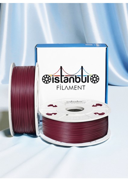 Istanbul Filament 3D Baskı Pla Filament Bordo 1 kg Ø 1,75MM ± 0,05 mm Bambu Lab Uyumlu