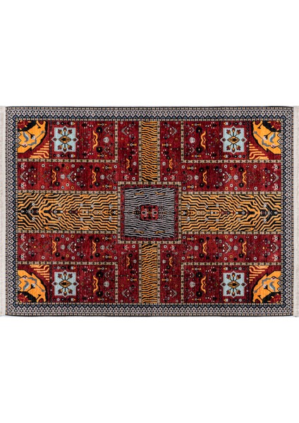 Desenli Polyester ve Pamuklu Yıkanabilir Kaymaz Taban Halısı fırsatları