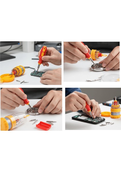 31 Parça Saatçi ve Telefoncu Onarım Tornavida Seti Hassas Tornavida Seti