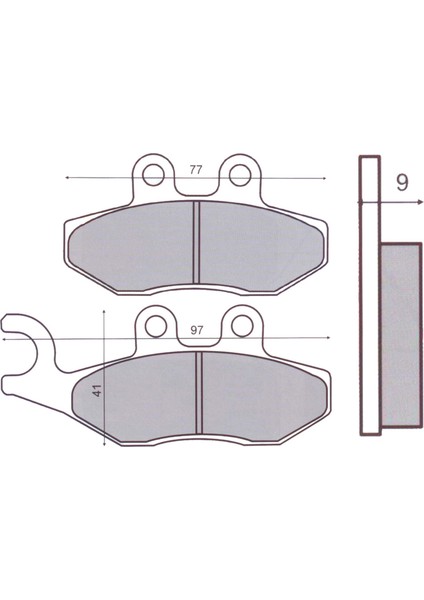 Vespa Fren Balatası Ön S51 Primavera 125CC-150CC (2013- )/ Gtv (2010- )/ Gts (2005-2022)/ 946 (2013-2017) / Galfer fiyatları
