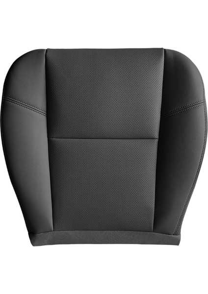 Araba Ön Sürücü Yan Pu Deri Koltuk Yastık Cadillac Escalade Için Alt Koltuk Kapağı 2007-2014 Siyah (Yurt Dışından)