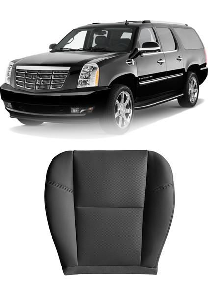 Araba Ön Sürücü Yan Pu Deri Koltuk Yastık Cadillac Escalade Için Alt Koltuk Kapağı 2007-2014 Siyah (Yurt Dışından) indirimleri