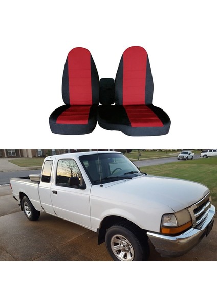 Ford Ranger Için 2pcs 60/40 Yüksek Koltuk Kapağı Ön Araba Koltuk Kapağı Yastık Yok Kolçak Kapağı 1998 -2003 Koyu Gri (Yurt Dışından) fiyatları