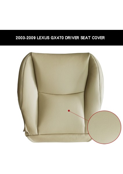 2005 2006 Için Lexus GX470 2003-2009 Sürücü Yan Alt Araç Koltukları Kapak Iç Yedek Koltuklar Yastık Mat Beige (Yurt Dışından) fiyatları