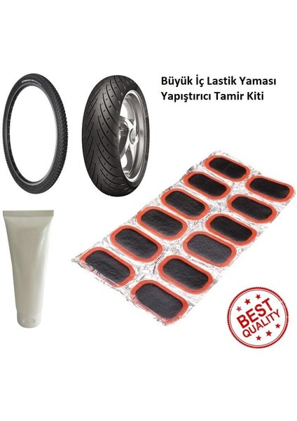 Büyük Lastik Yaması - Bisiklet - Motor Lastiği Yaması