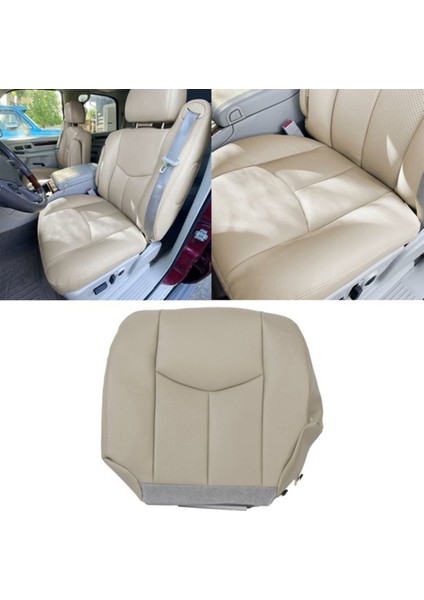 Araba Ön Sürücü Yan Pu Deri Koltuk Yastık Cadillac Escalade 2003-2006 Bej Için Alt Koltuk Kapağı (Yurt Dışından) fiyatları