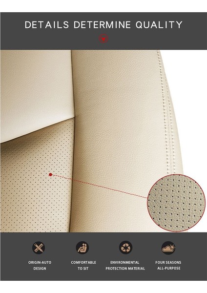 Araba Ön Sürücü Yan Pu Deri Koltuk Yastık Cadillac Escalade 2003-2006 Bej Için Alt Koltuk Kapağı (Yurt Dışından) modelleri