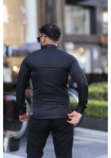 Erkek Slim Fit Saten Dokulu Gömlek fiyatları