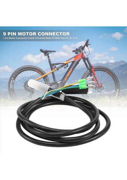 1,3 Metre Ebike Bağlantı Kablosu Erkek 9 Pinli Elektrikli Bisiklete Uygun (Yurt Dışından) indirimleri