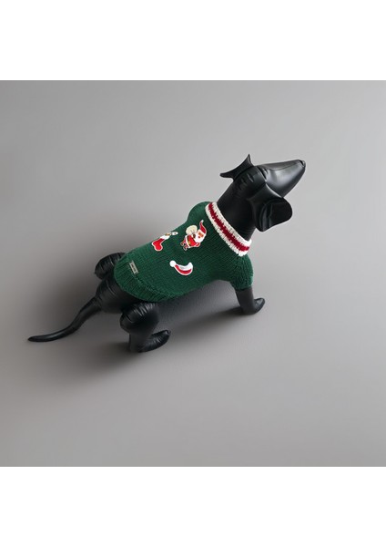 Kedi ve Köpek Için Yeşil Yeni Yıl / Noel Kazağı