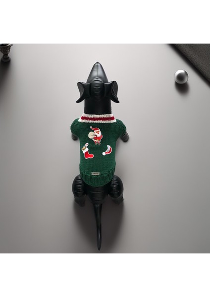 Kedi ve Köpek Için Yeşil Yeni Yıl / Noel Kazağı
