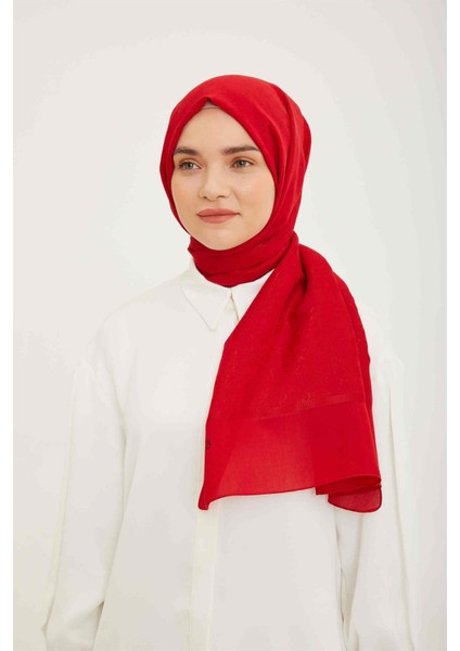 Trend Kırmızı Hazan Şal 2 - 21097