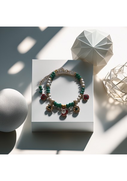 Kedi ve Köpek Için Noel Babalı Yeşil Yeni Yıl / Noel Kolyesi fırsatları