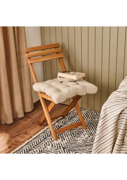 Soft Traum Sandalye Minderi - Bej - 45X45 cm