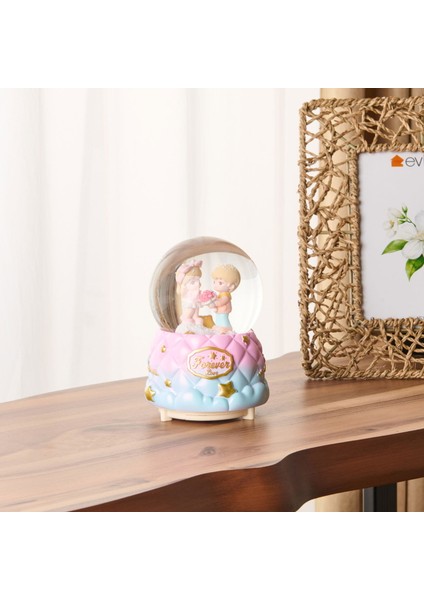 Love Işıklı ve Müzikli Kar Küresi - Asorti - 10 cm