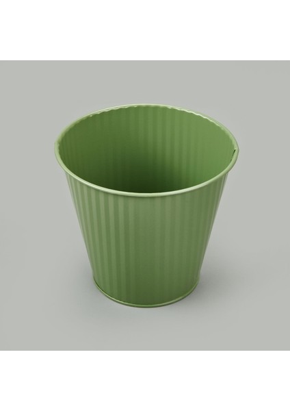 Galvaniz Saksı - Yeşil - 13X12 cm modelleri