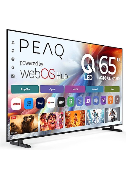 65Q90 PTV65WQU-3025A 65'' 164 Ekran Uydu Alıcılı 4K Ultra HD webOS QLED TV fiyatları