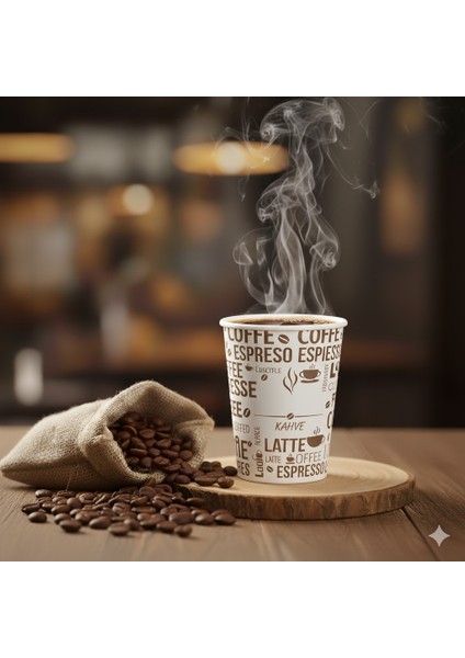 4 Oz (100 Ml) Karton Bardak, 150 Adet, Espresso - Türk Kahvesi, Mini Boy, Kokusuz, Sızdırmaz modelleri