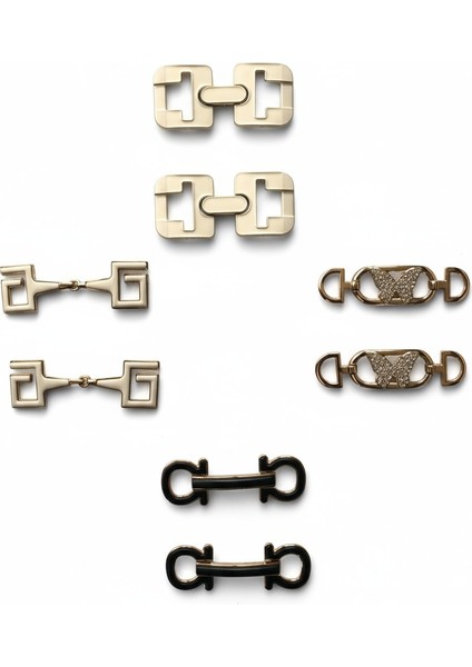 Metal Tokalar 4’lü Set – Çanta, Ayakkabı ve Kemer Süsleme Için Dekoratif Aksesuar