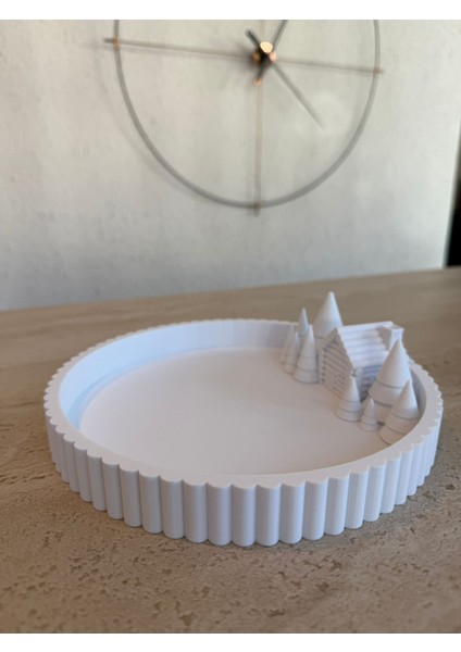 Yılbaşı Temalı Dekoratif Tabak (Takı, Anahtarlık, Sunum ve Hediyeiçin) modelleri