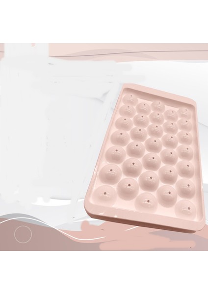 2 Adet 33 Bölmeli Kristal Mini Küre Buz Kalıbı + Buzdolabı Düzenleyici Sepet Beyaz Seti 2li - ZFT6A9 modelleri