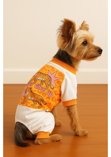 Never Give Up Köpek Tulum Pijama