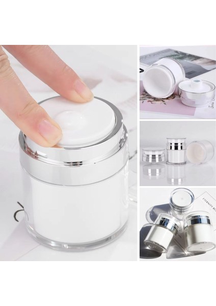 ® Hava Pompalı Doldurulabilir Vakumlu Krem,fondoten Sıvı Kozmetik Ürün Şişesi fırsatları