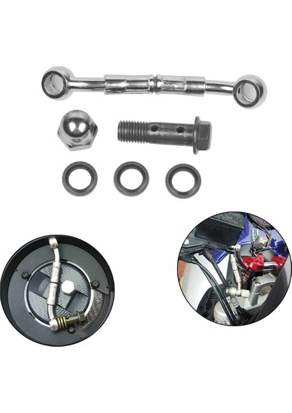 Honda Yamaha Kawasaki Ktm Ducati Suzukı Için Motosiklet Hidrolik Fren Yağı Hortumu Bağlantısı Modifikasyonu Uzatma Borusu (Yurt Dışından) indirimleri