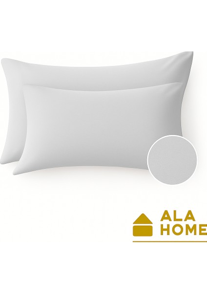 2'li Penye Yastık Kılıfı Seti | %100 Pamuk | Flaplı