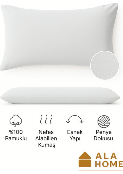 2'li Penye Yastık Kılıfı Seti | %100 Pamuk | Flaplı fiyatları