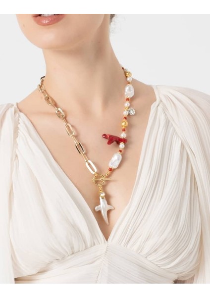 Inci ve Gold Zincirli Kolye fiyatları