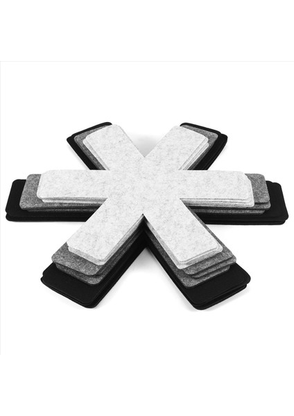 Pot ve Pan Koruyucular 18 Set Istifleme Için Pan Koruyucuları Pot Kesen Pedleri 3 Farklı Boyut ve Renk (Yurt Dışından) fiyatları