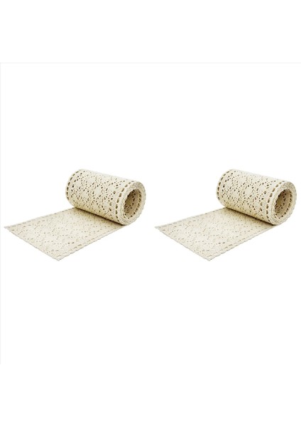 2x Masa Runner Macrame Boho Style Bej Kreminde Düğün Için Makram (15 x 200 Cm) Masa Koşucu Vintage Tığ Rustik Düğün (Yurt Dışından) fiyatları