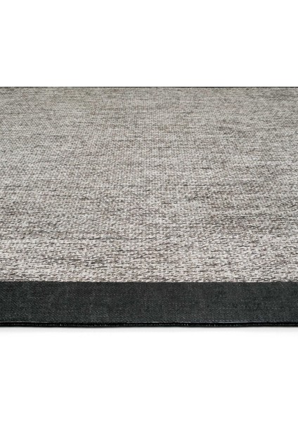 Pratico Gri Makinede Yıkanabilir Halı Sisal Görünüm Dijital Baskıyumuşak Kaymaz Taban Mutfak Halısı