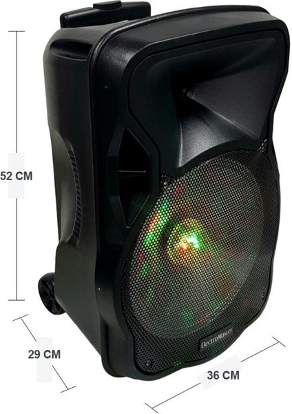 30CM Portatif Taşınabilir Karaoke Mikrofonlu Amfili Seyyar Ses Sistemi fiyatları