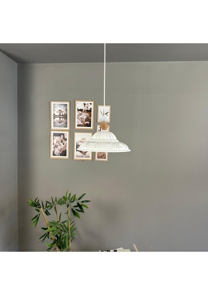 Ralivo Beyaz Metal Avize Tekli Q Şapka Başlık Mutfak Modern Dekoratif Sarkıt Aydınlatma modelleri