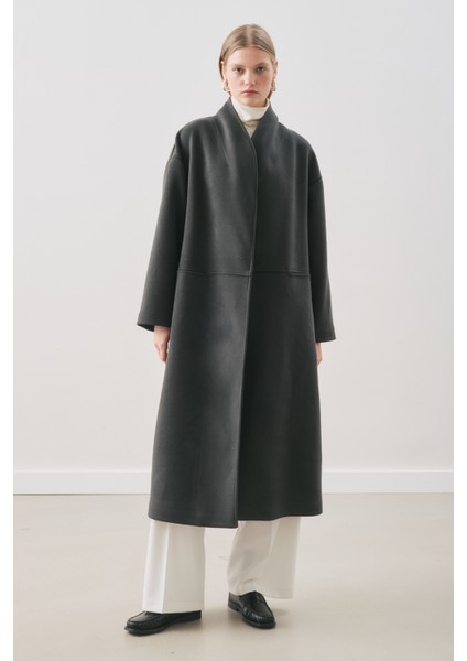 Soft Kaşe Atkılı Kaban Siyah fiyatları